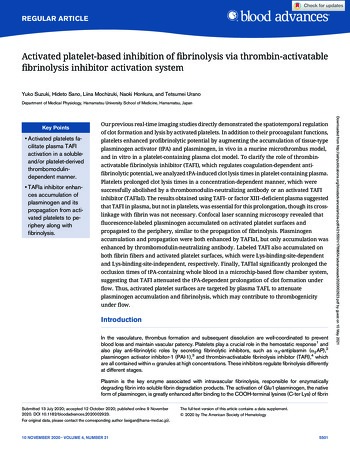 Publication T-TAS 01 Suzuki et al 2020